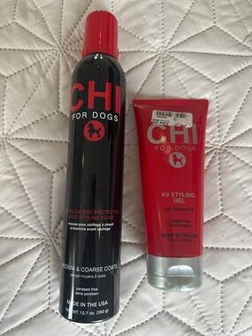 CHI For Dogs Pre Blow Dry Styling Foam & K9 Styling Gel